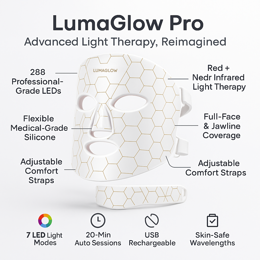 LumaGlow 7-Color LED Face Mask